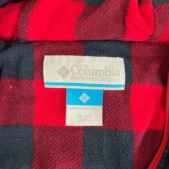 Columbia Snuggly Bunny Bunting Down Snow Suit Navy 18-24 Months - Picture 6 of 11